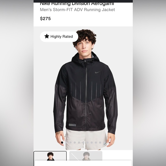 ❗️ NWT Nike Running Division Aerogami
Men's Storm-FIT ADV Running Jacket❗️sz L - Picture 12 of 13